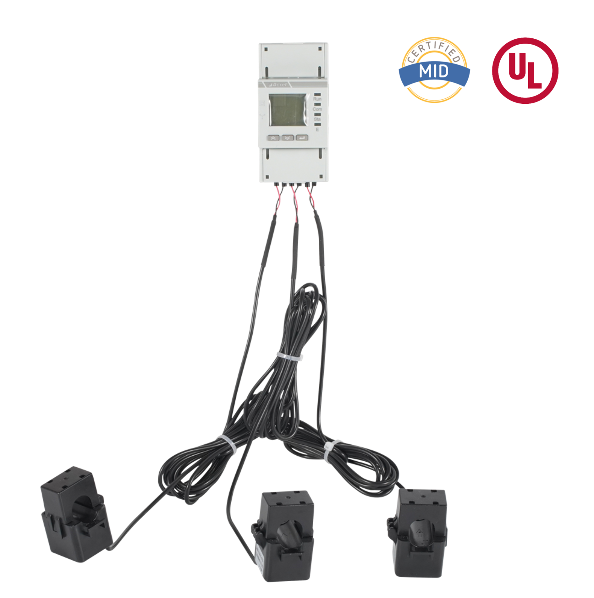 Contor de energie AC trifazat certificat UL cu CT-uri cu miez divizat