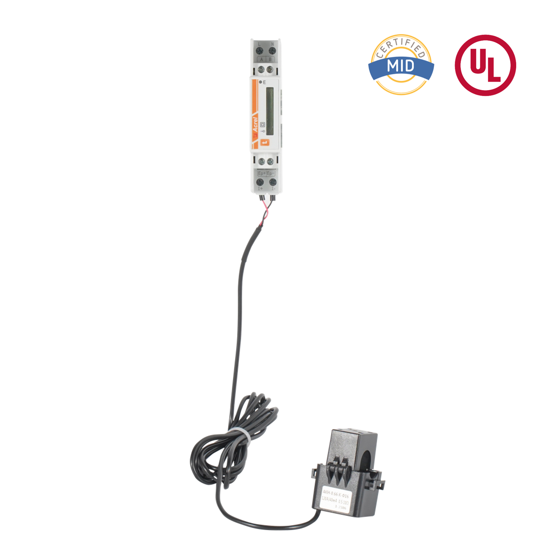 Contor de energie AC monofazat, certificat UL, cu nucleu split CT