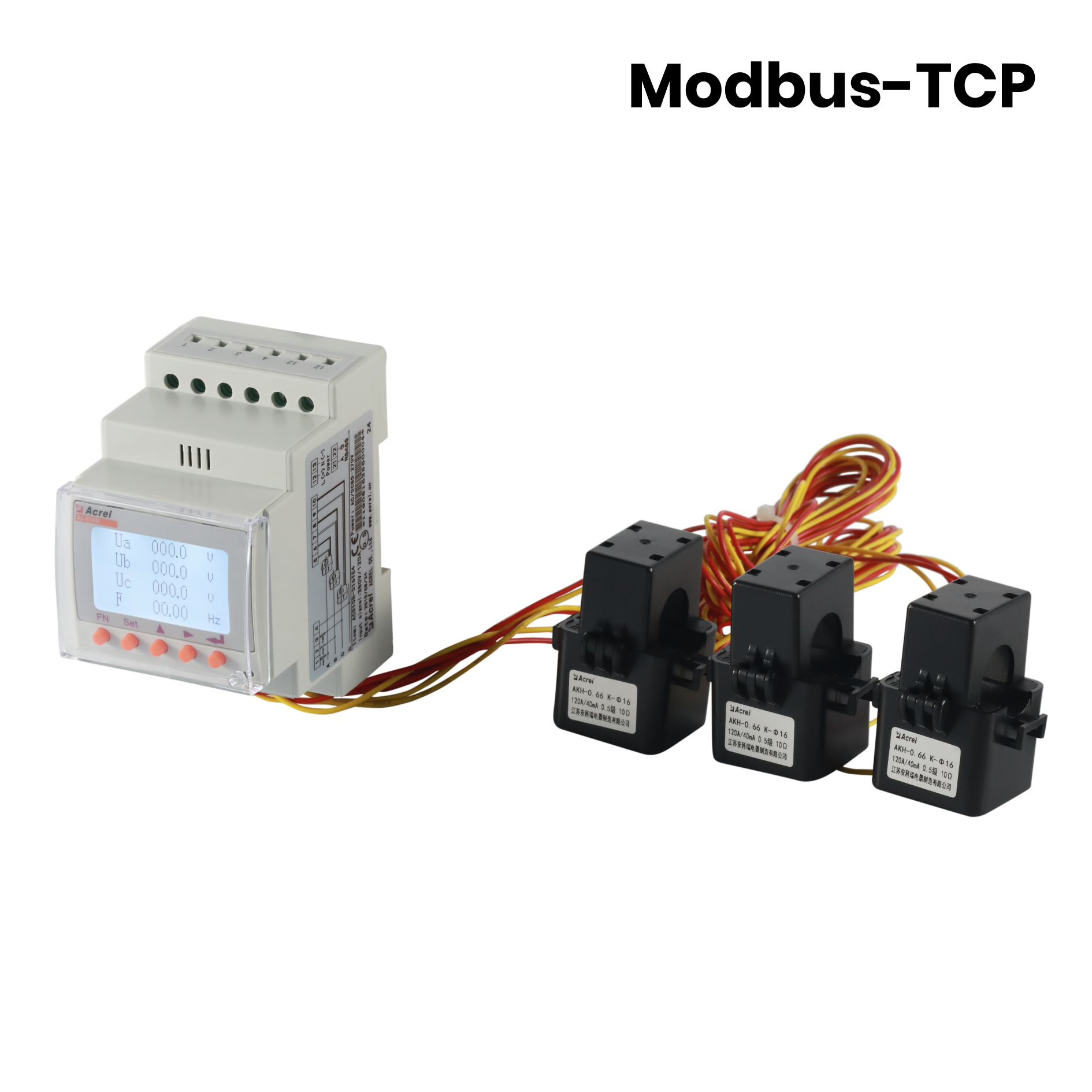 Comunicație Ethernet Modbus-TCP AC Contor de energie trifazat cu CT-uri externe